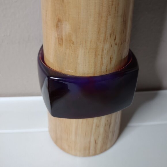 8.5 Inch Very Cool Vintage Purple And Pink Thick Bangle - Picture 3 of 10